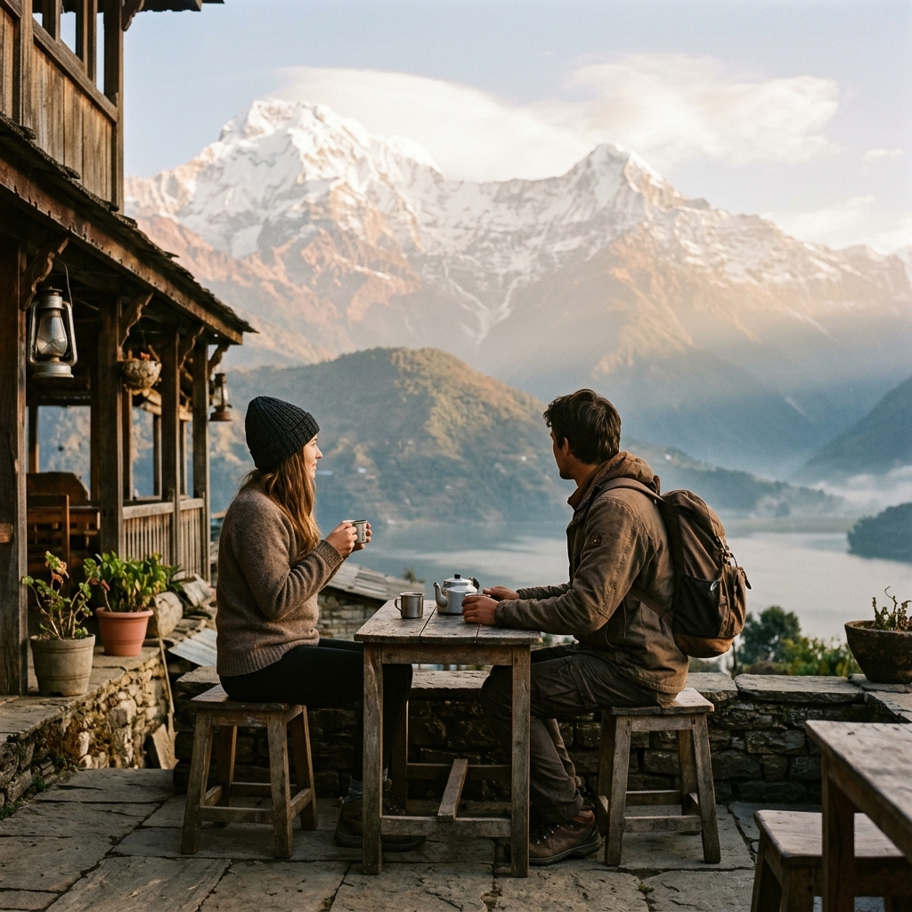 Yazmin and Simon - Meeting in Nepal Himalayas